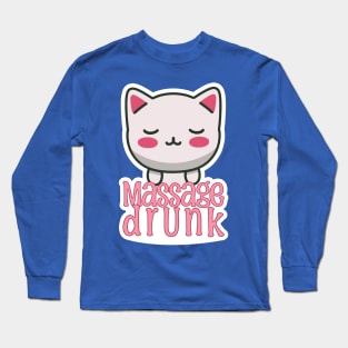 Massage Happy Kitty Long Sleeve T-Shirt